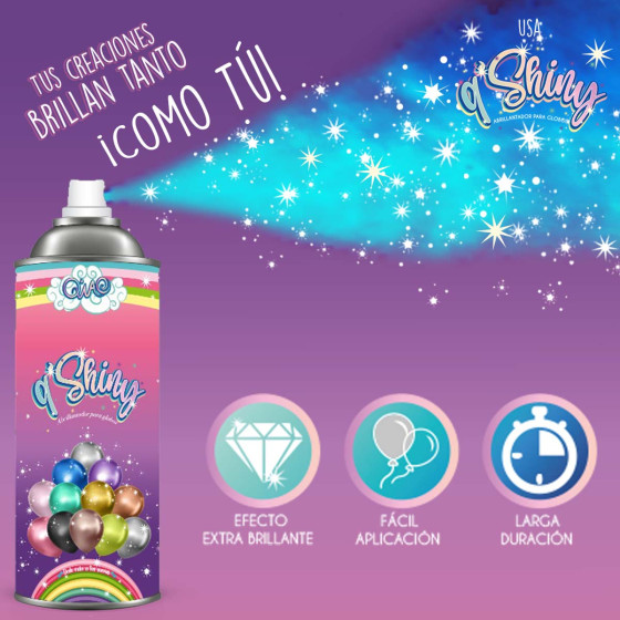 Q´Shiny brillo para globos